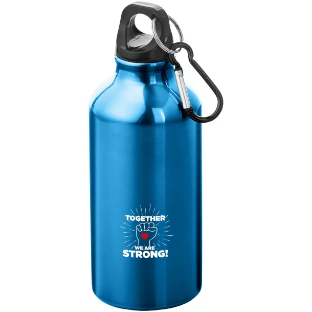 Oregon 400 ml sport bottle with carabiner Blue