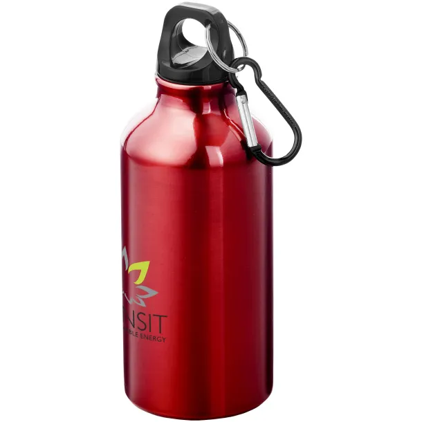 Oregon 400 ml sport bottle with carabiner Red