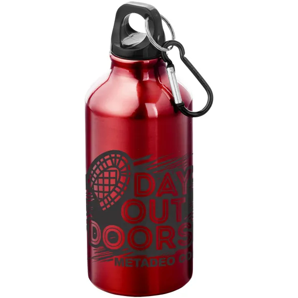 Oregon 400 ml sport bottle with carabiner Red