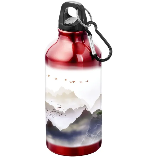 Oregon 400 ml sport bottle with carabiner Red