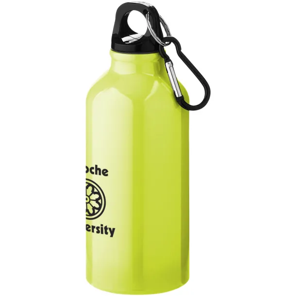 Oregon 400 ml sport bottle with carabiner Neon yellow