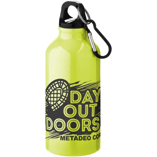 Oregon 400 ml sport bottle with carabiner Neon yellow