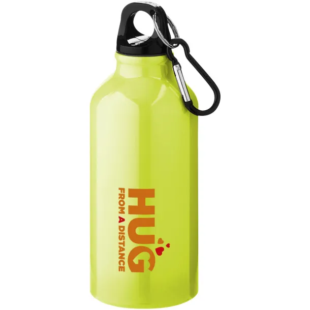 Oregon 400 ml sport bottle with carabiner Neon yellow