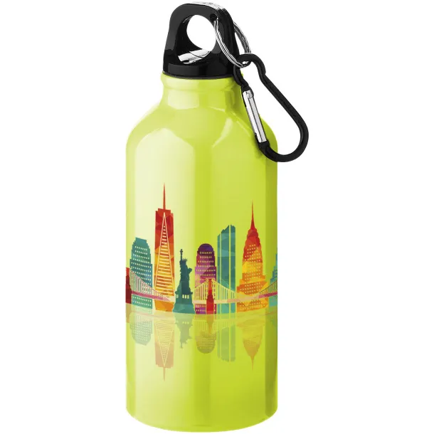 Oregon sportska boca s karabinerom Oregon, 400 ml - Unbranded Neon žuta