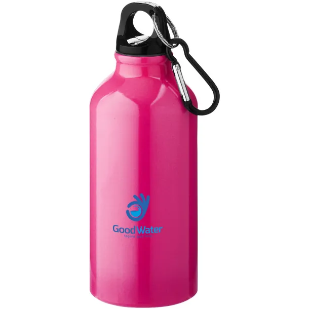 Oregon 400 ml sport bottle with carabiner Neon Pink