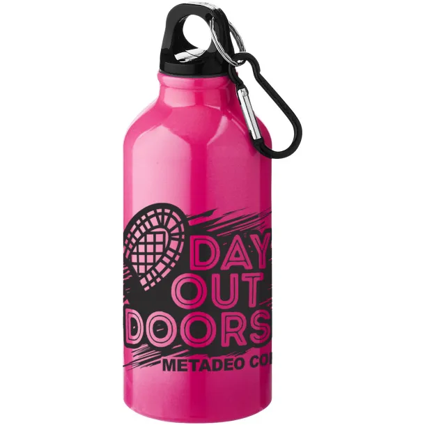 Oregon 400 ml sport bottle with carabiner Neon Pink