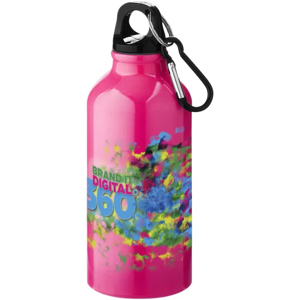 Oregon 400 ml sport bottle with carabiner Neon Pink