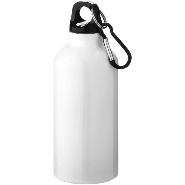 Oregon 400 ml sport bottle with carabiner - Unbranded White