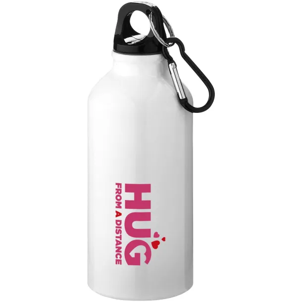 Oregon 400 ml sport bottle with carabiner - Unbranded White