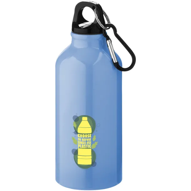 Oregon 400 ml sport bottle with carabiner Light blue