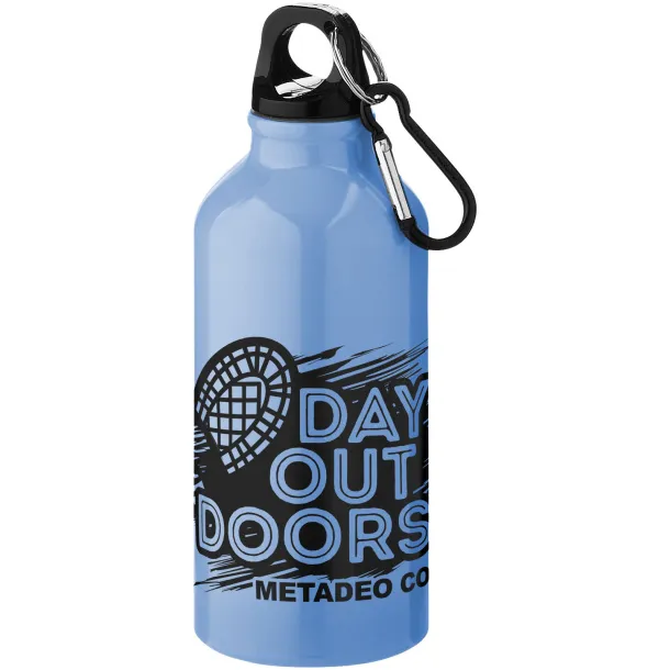 Oregon 400 ml sport bottle with carabiner Light blue