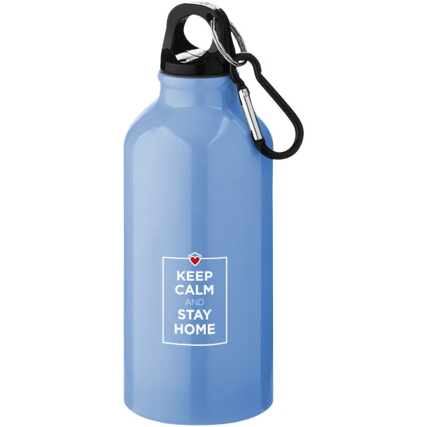 Oregon 400 ml sport bottle with carabiner - Unbranded Light blue