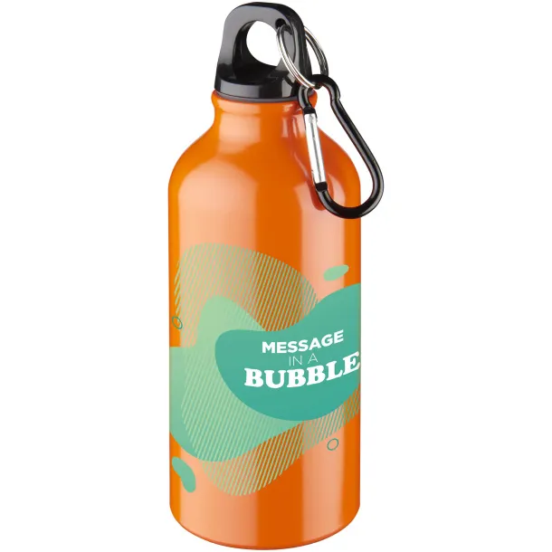 Oregon 400 ml sport bottle with carabiner - Unbranded Orange