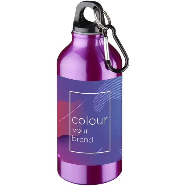 Oregon 400 ml sport bottle with carabiner Purple