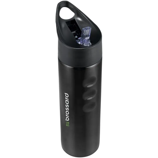Trixie 750 ml stainless steel sport bottle Crna