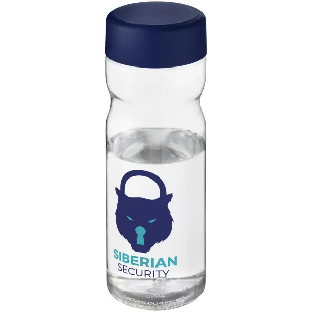 H2O Active® Base Tritan™ 650 ml screw cap sport bottle - Unbranded White Blue