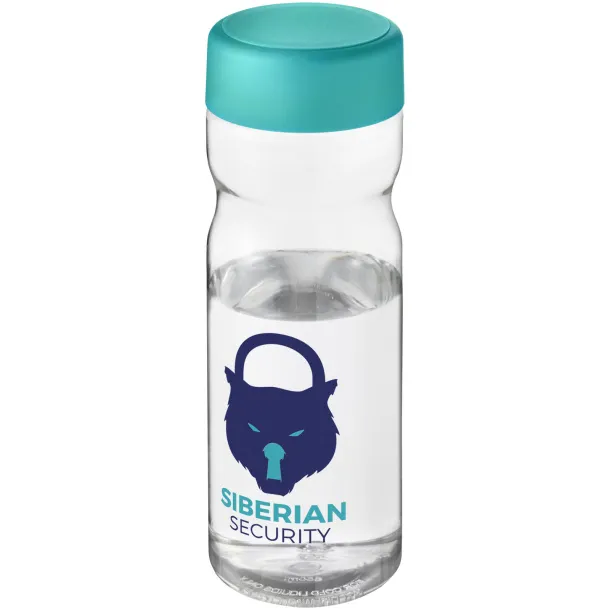 H2O Active® Base Tritan™ 650 ml screw cap sport bottle - Unbranded White Aqua blue