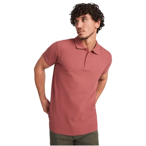 Star short sleeve men's polo - Roly Garnet