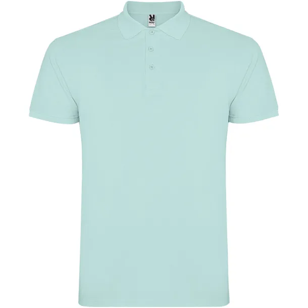 Star short sleeve men's polo - Roly Mint green