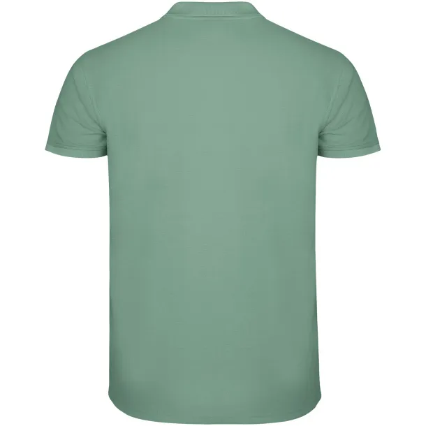 Star short sleeve men's polo - Roly Dark Mint