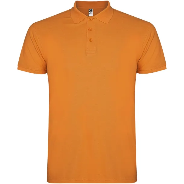 Star short sleeve men's polo - Roly Orange