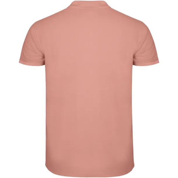 Star short sleeve men's polo - Roly Clay Orange