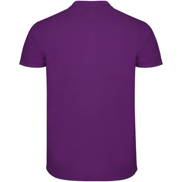 Star short sleeve men's polo - Roly Purple