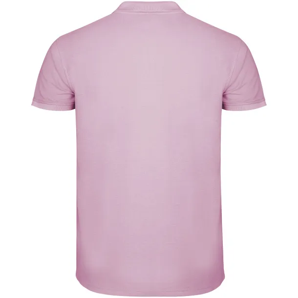 Star short sleeve men's polo - Roly Light pink