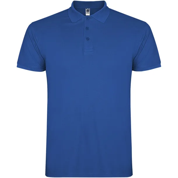 Star short sleeve men's polo - Roly Royal blue