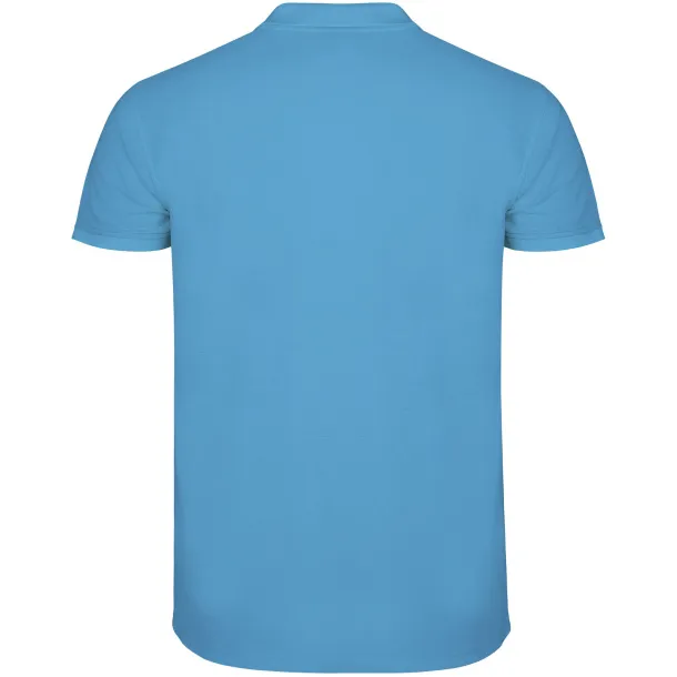 Star short sleeve men's polo - Roly Turquois