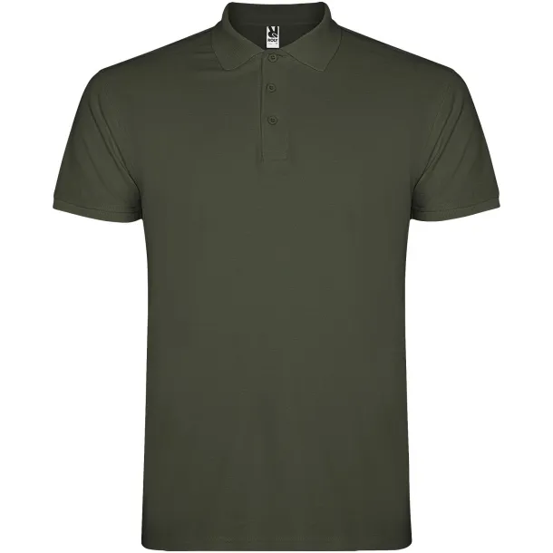 Star short sleeve men's polo - Roly Venture Green