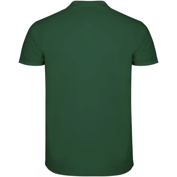 Star short sleeve men's polo - Roly Bottle green