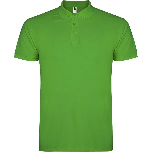 Star short sleeve men's polo - Roly Grass Green