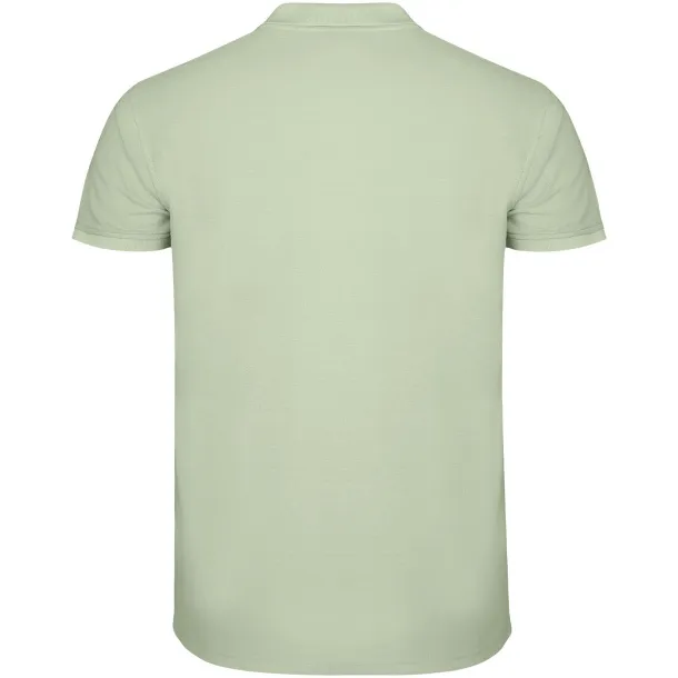 Star short sleeve men's polo - Roly Mist Green