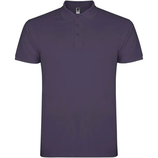 Star short sleeve men's polo - Roly Lilac