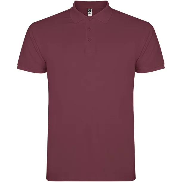 Star muška kratka polo majica, 200 g/m² - Roly Berry Red