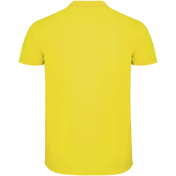 Star short sleeve men's polo - Roly Yellow