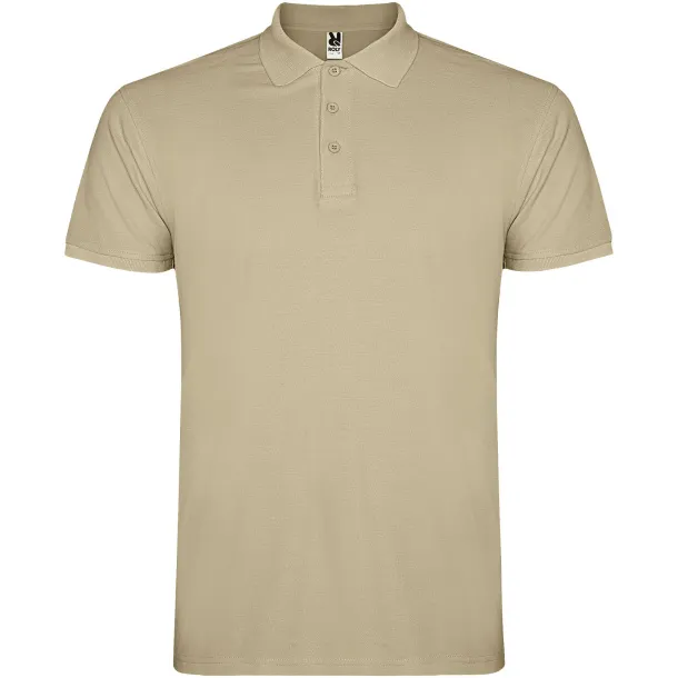 Star short sleeve men's polo - Roly Sand