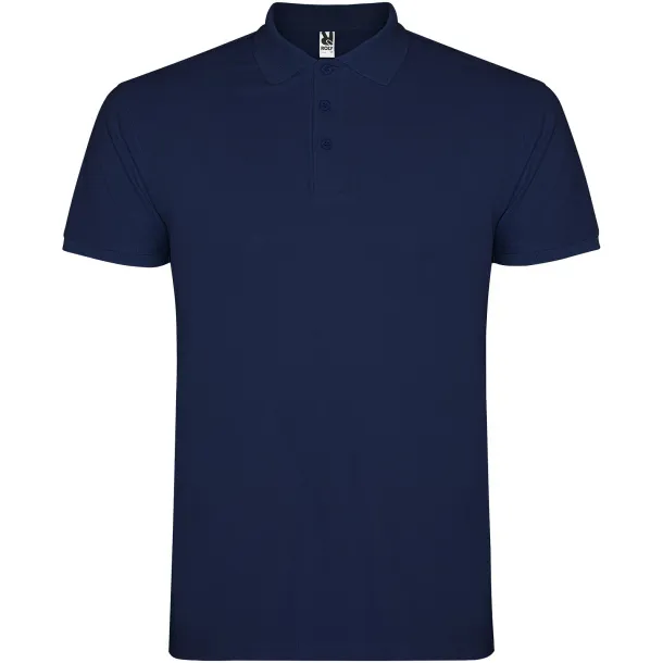 Star short sleeve men's polo - Roly Navy Blue