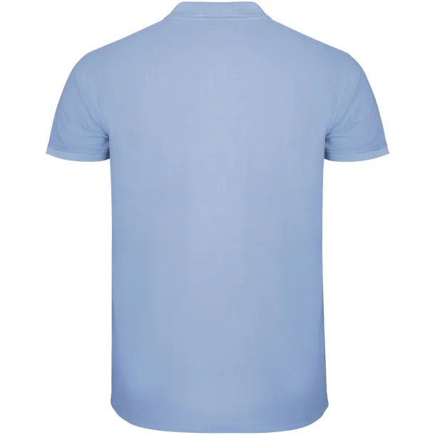 Star short sleeve men's polo - Roly Sky blue