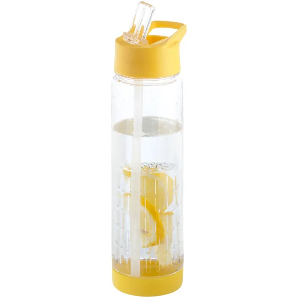 Tutti-frutti 740 ml Tritan™ infuser sport bottle - Unbranded White Yellow