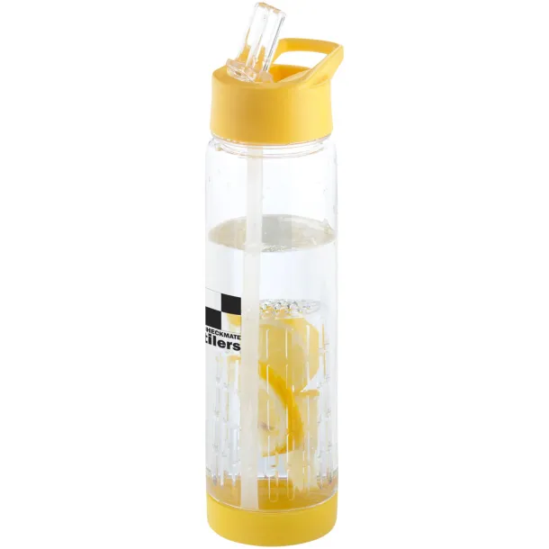 Tutti-frutti 740 ml Tritan™ infuser sport bottle - Unbranded White Yellow