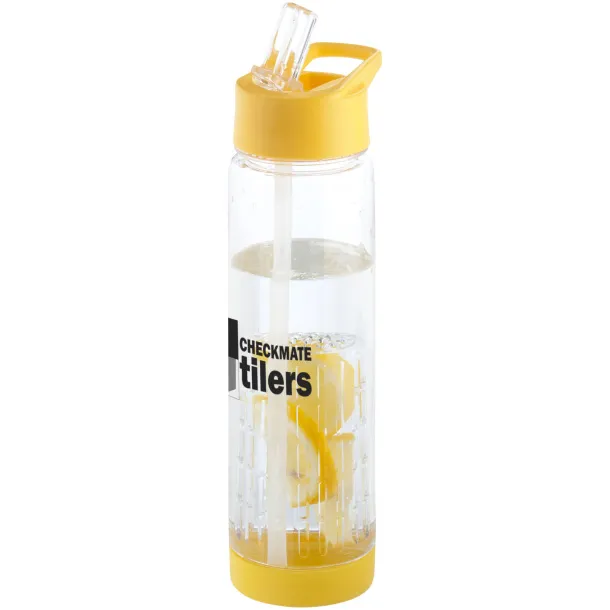 Tutti-frutti 740 ml Tritan™ infuser sport bottle - Unbranded White Yellow