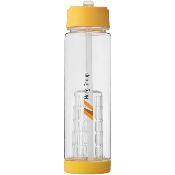 Tutti-frutti 740 ml Tritan™ infuser sport bottle White Yellow