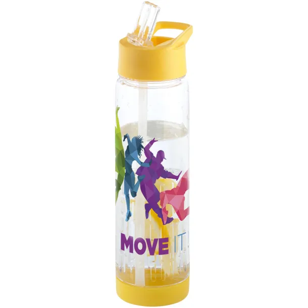 Tutti-frutti 740 ml Tritan™ infuser sport bottle - Unbranded White Yellow