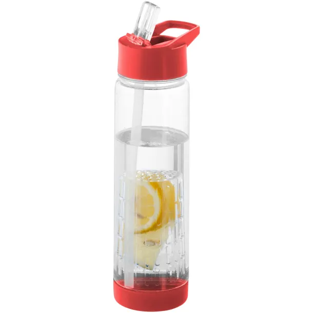 Tutti-frutti 740 ml Tritan™ infuser sport bottle - Unbranded White Red