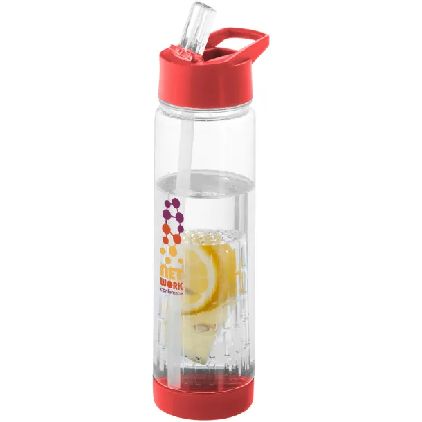 Tutti-frutti 740 ml Tritan™ infuser sport bottle - Unbranded White Red