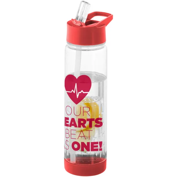 Tutti-frutti 740 ml Tritan™ infuser sport bottle White Red