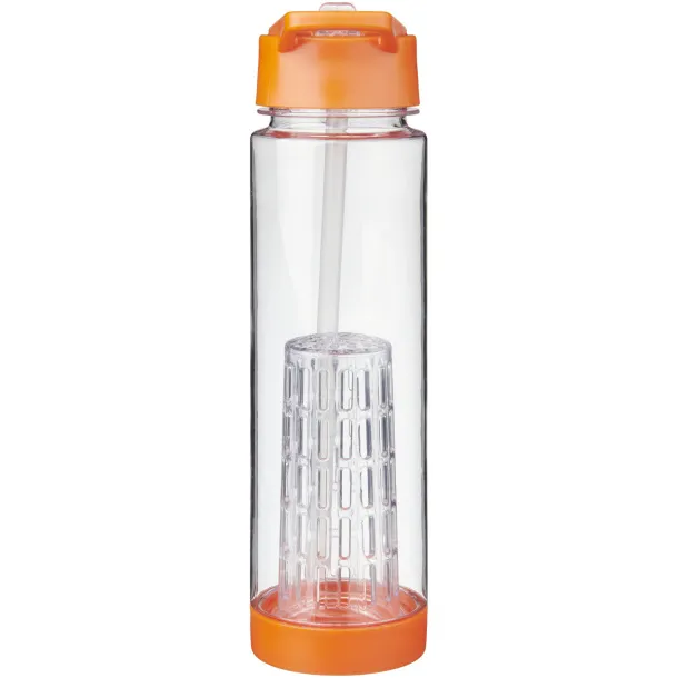 Tutti-frutti 740 ml Tritan™ infuser sport bottle - Unbranded White Orange