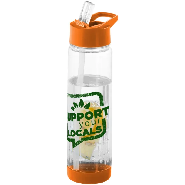 Tutti-frutti 740 ml Tritan™ infuser sport bottle - Unbranded White Orange